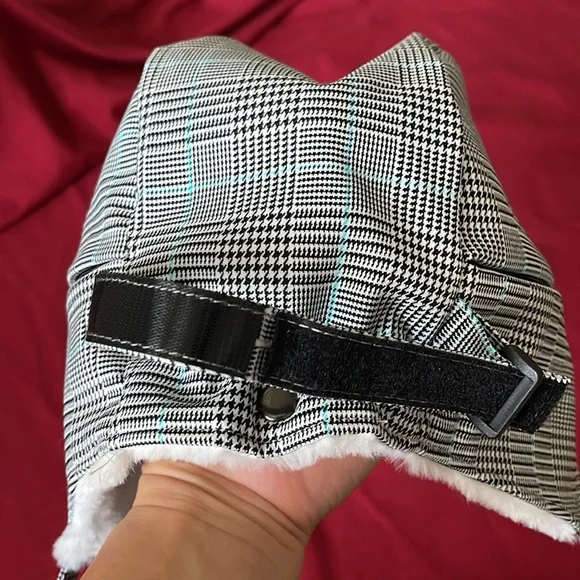 NWT San Diego Hat Company OS Gray/Black/Blue Plaid Trapper Hat - Picture 13 of 16